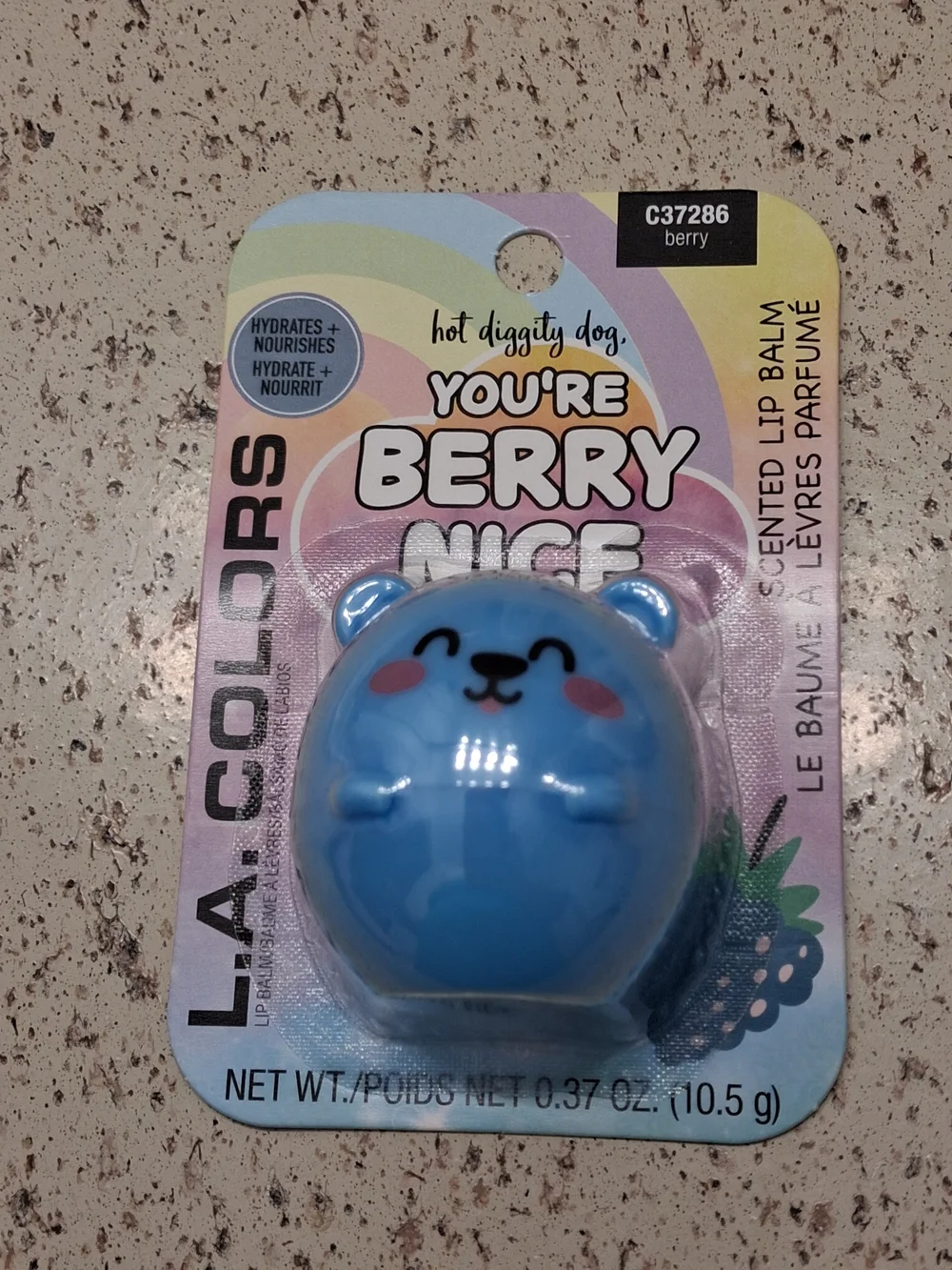 L.A. Colors Blue Bear You're Berry Nice Scented Lip Balm